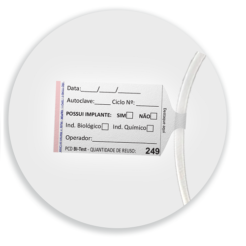 Etiqueta p/ Identificação de Ciclos do PCD BI-TEST com IQ Tipo 1